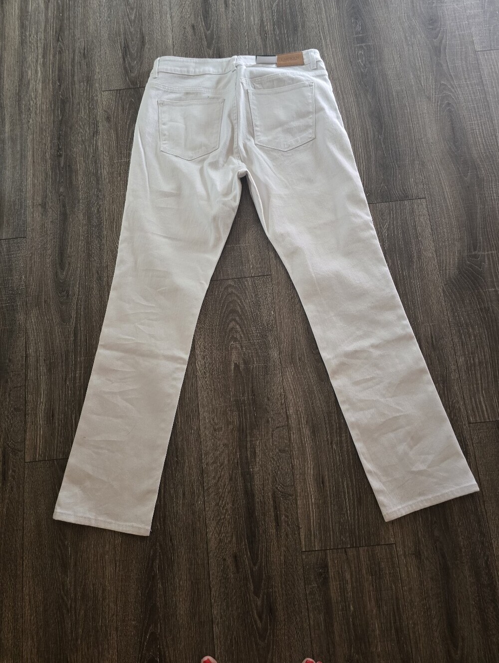 NWtT Ralph Lauren White Straight-Leg Premiete Jeans, Size 14 - Picture 4 of 7
